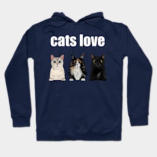 Cats Love Hoodie